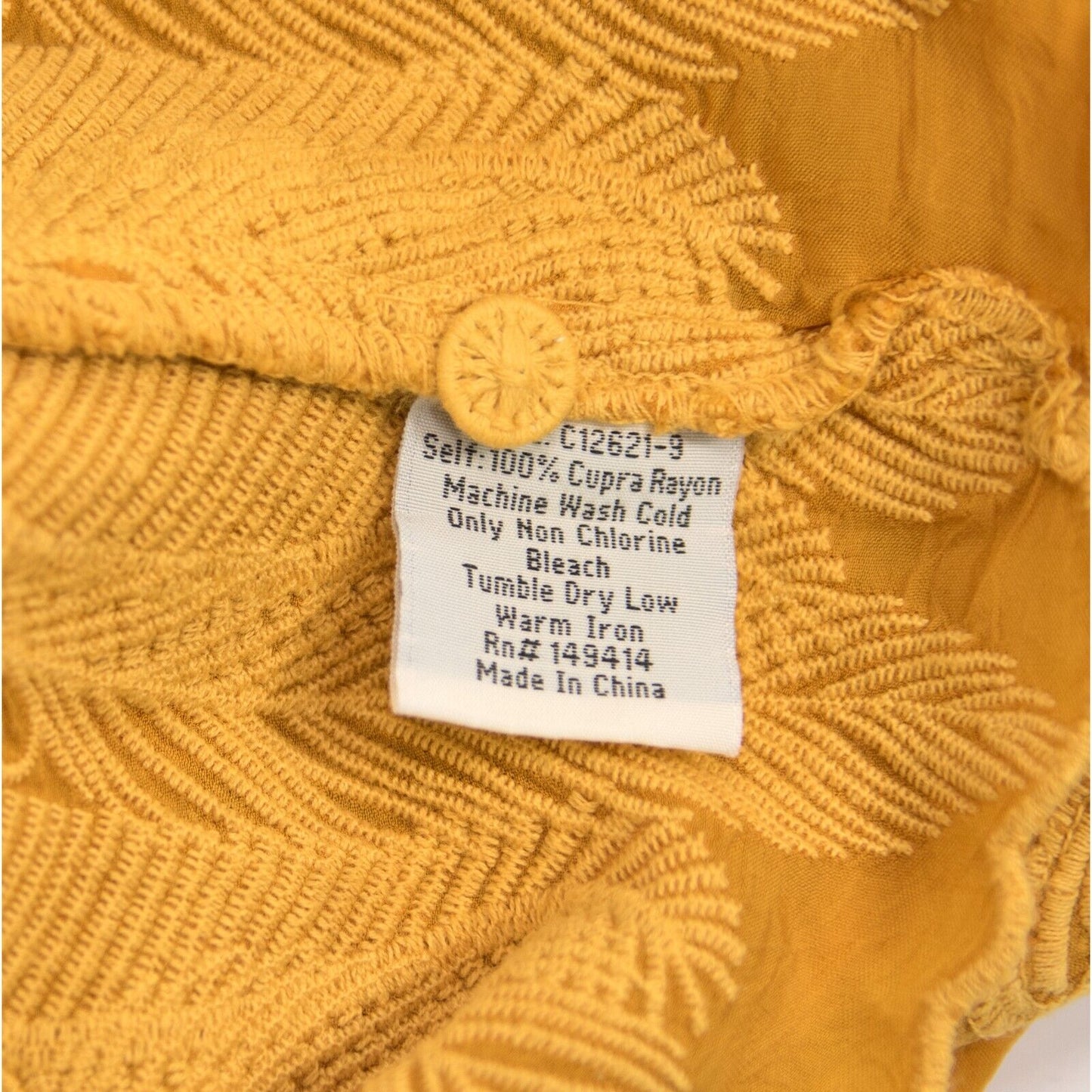 Johnny Was Persimmon Rayon Embroidered Lara Feather Top Shirt Blouse Sz M NWT