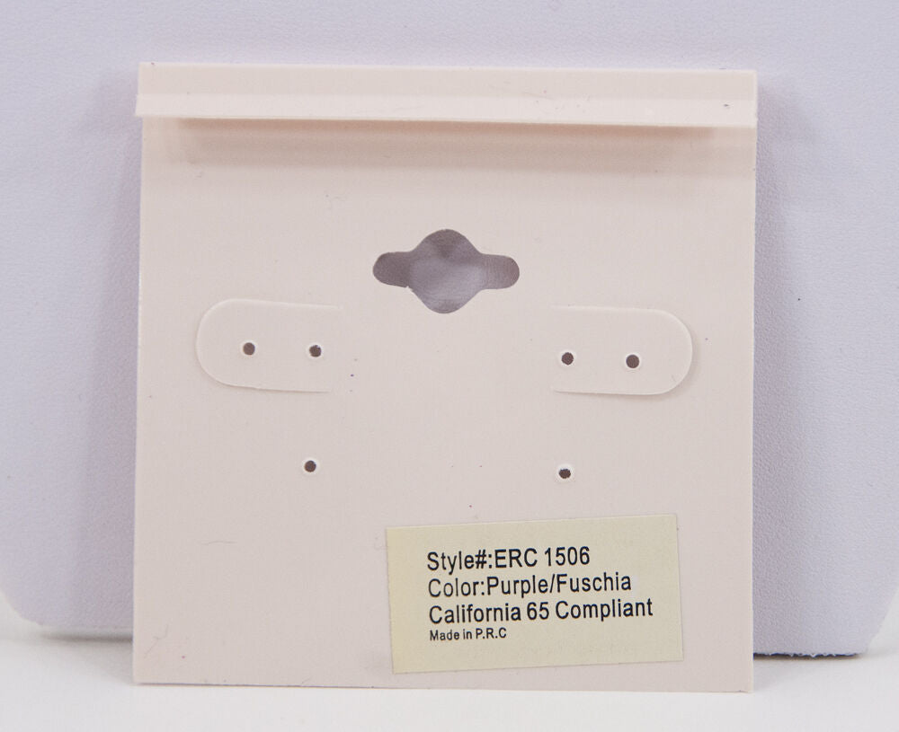 Amrita Singh Beyonce Pink Purple Hammered Huge Hoop Earrings ERC 1506 NWT