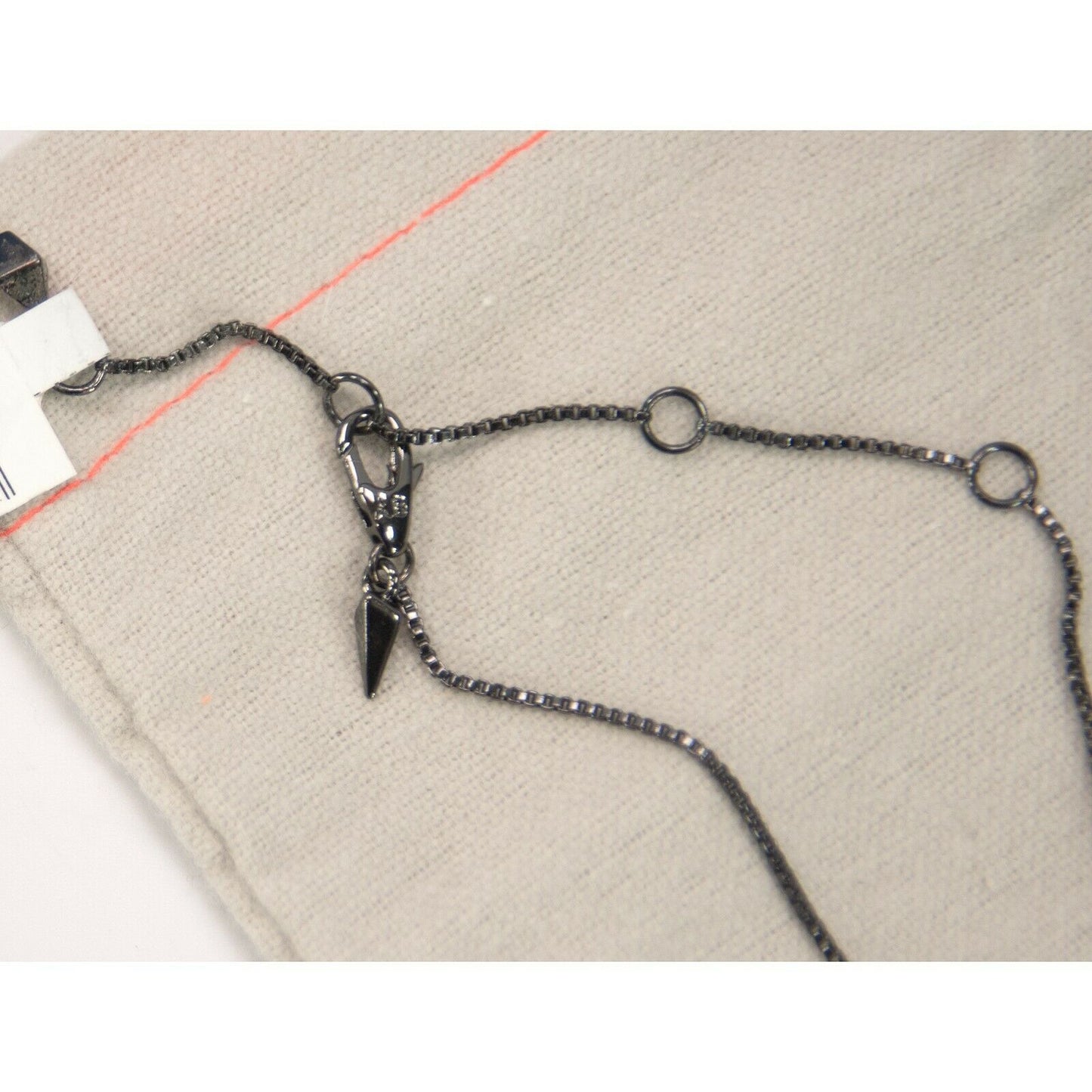 Alexis Bittar Gunmetal Labradorite Crystal Cluster Pendant Necklace NWT