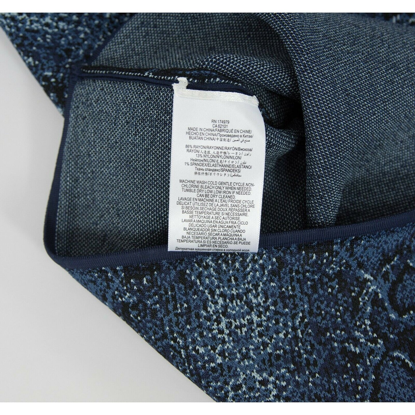 BCBGMaxAzria Blue Python Bandage Power Pencil Skirt S NWT