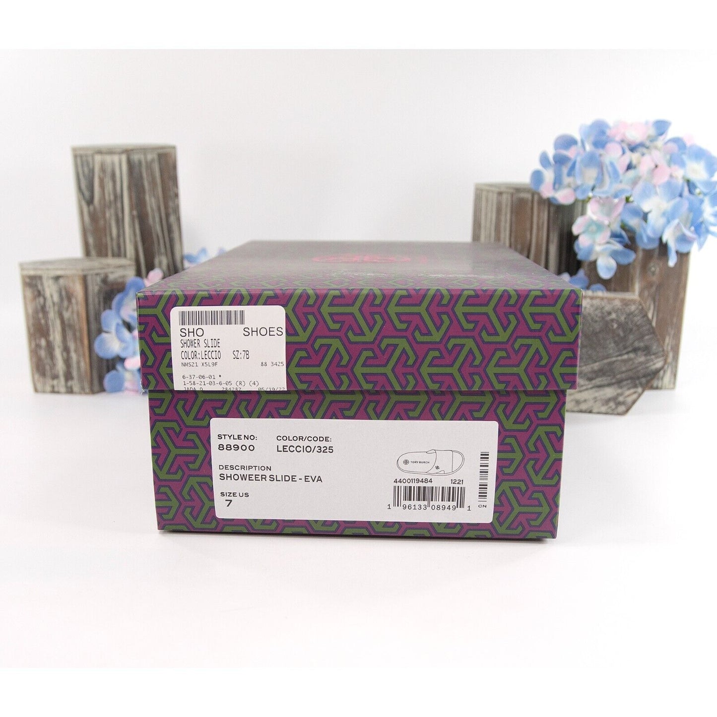 Tory Burch Leccio Foam Rubber Showeer Oversized Padded Sport Slide Sz 7 NIB