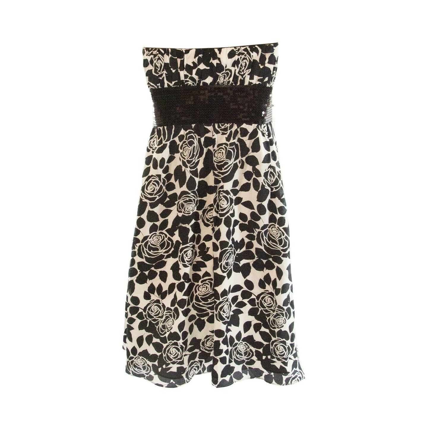 White House Black Market Silk Floral Strapless Cocktail Party Dress Sz 4 NWT