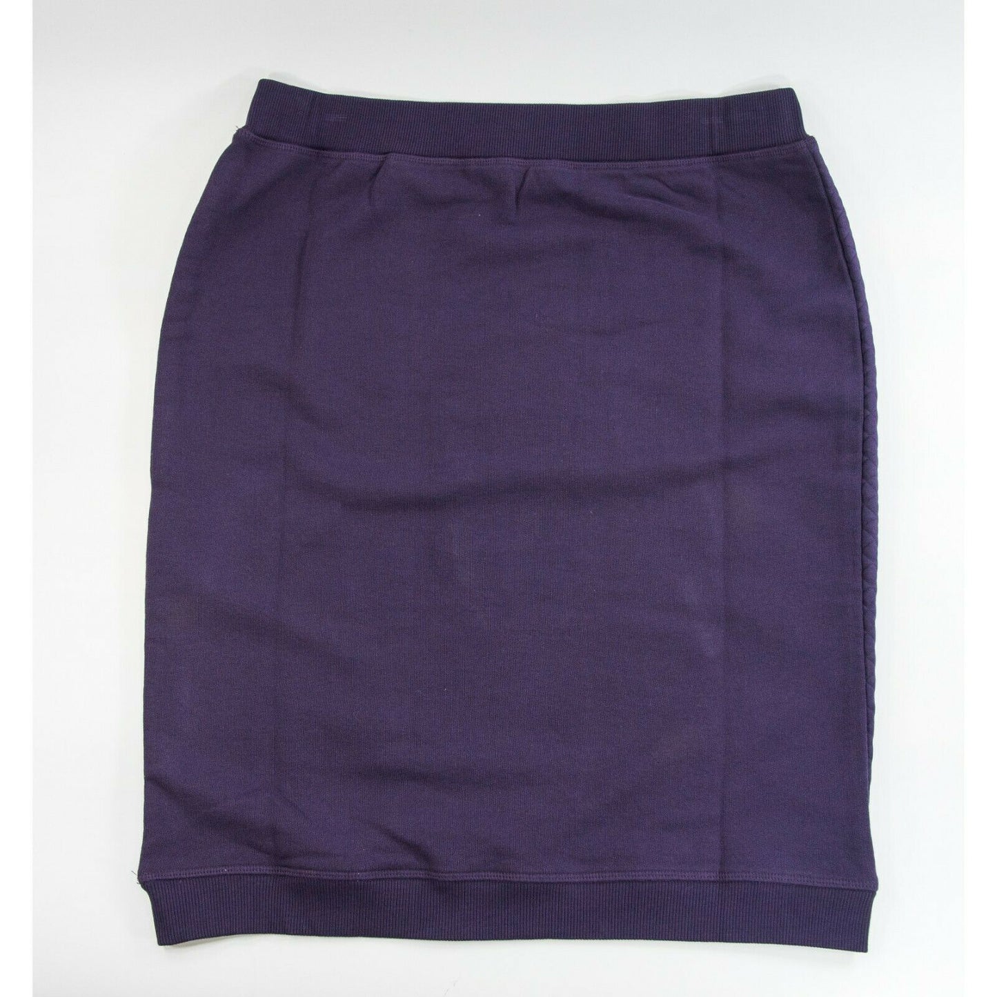 Moschino Love Violet Purple Quilted Satin Pencil Stretch Skirt 48 14 NWT $595