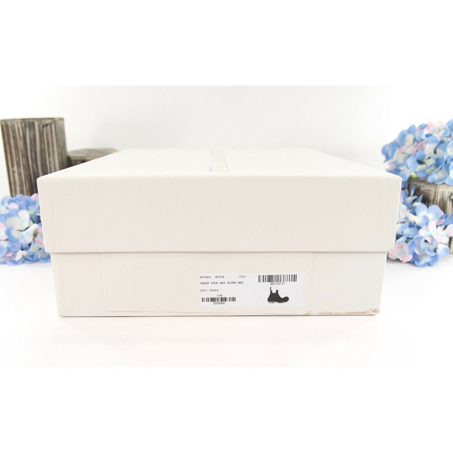 Stella McCartney Cuoio Vegan Leather Chain Sole Chelsea Duck Bootie Boots 36 NIB