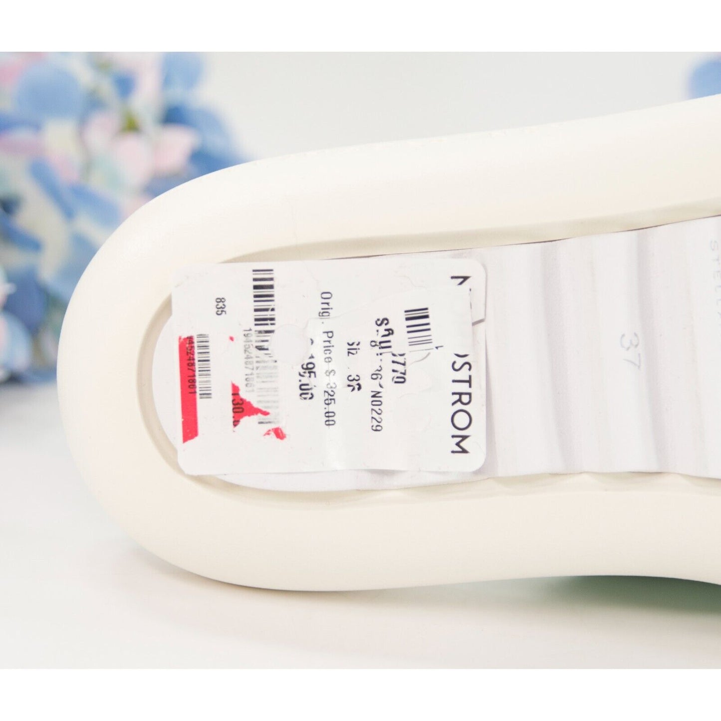 Stella McCartney Herb Green Air Slide Flip Flop Sandals Size 37 NWOB