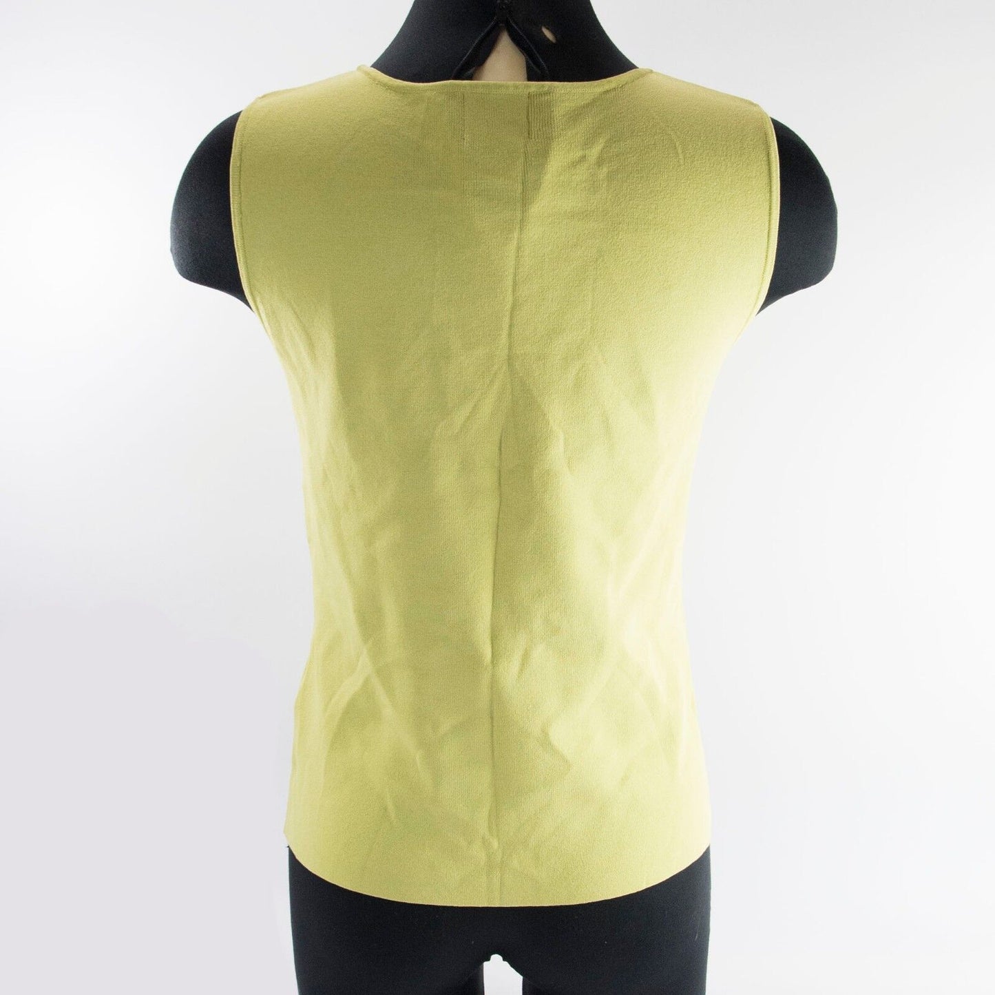 Hearts of Palm Rayon Lime Mother Of Pearl Beaded Tank Sweater M