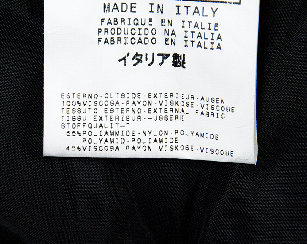 Versace Black Silky Satin Lace Insert Knee Length A Line Skirt 30 44 NWT