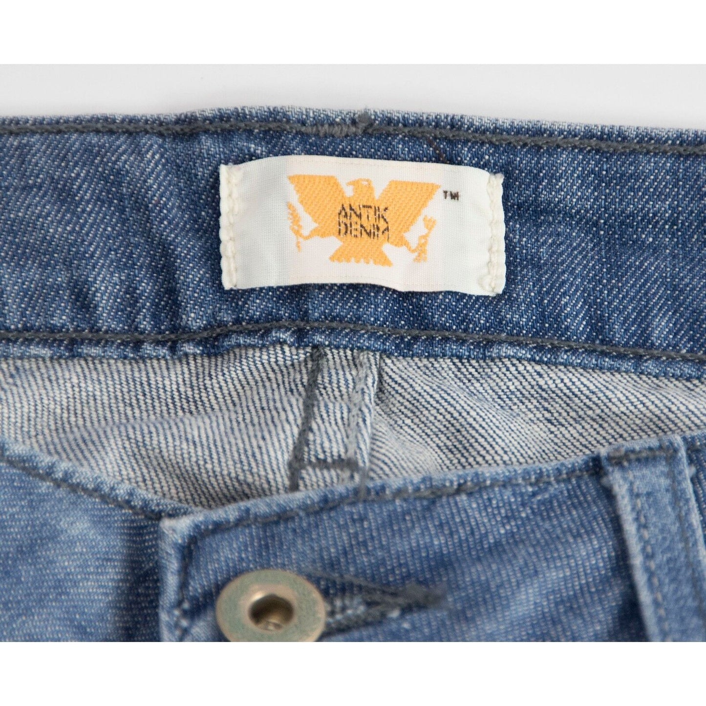 Antik Batik Crystal Rhinestone Butterfly Crystal Distressed Bootcut Jeans 31