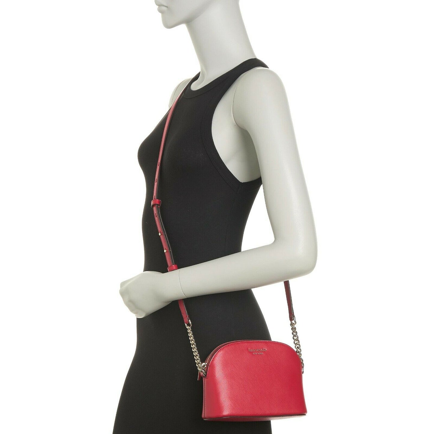 Kate Spade Spencer Hot Chili Leather Small Dome Crossbody Bag NWOT