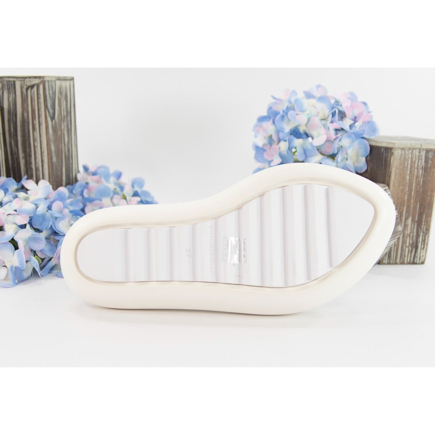 Stella McCartney Herb Green Air Slide Flip Flop Sandals Size 37 NWOB