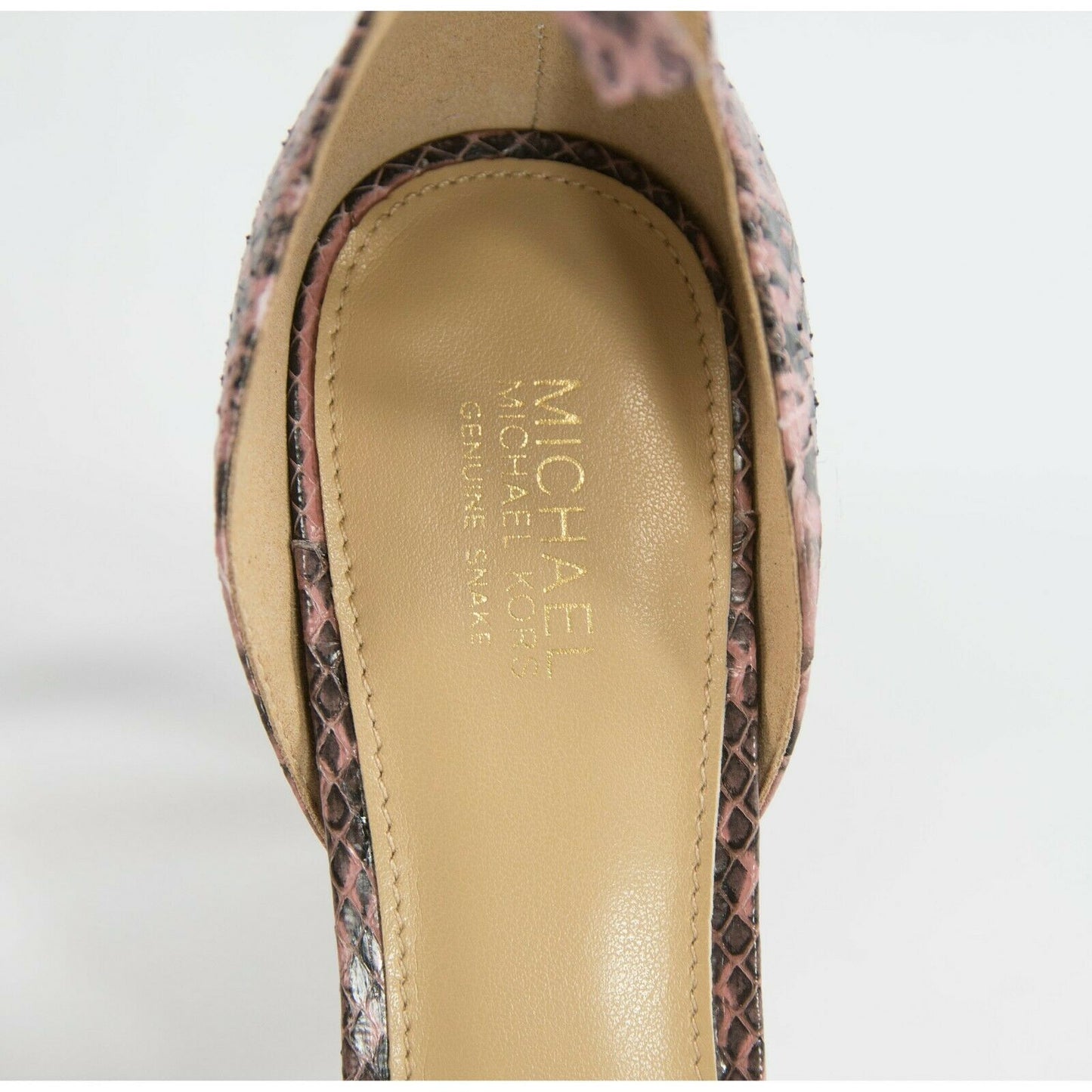 Michael Kors Harper Rose Genuine Snake Leather High Heel Pumps 6.5 NIB