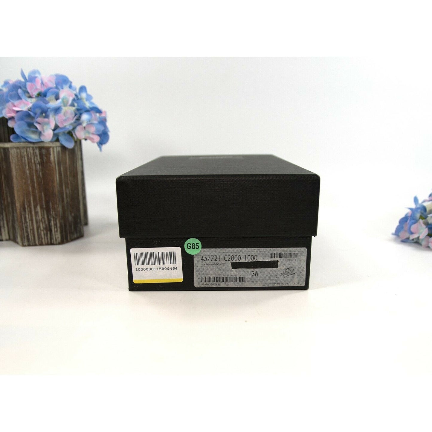 Saint Laurent Black Suede Leather Ankle Lace Flats Size 36 NIB