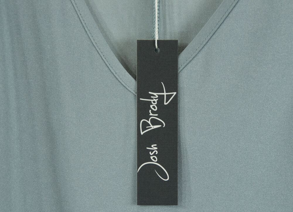 Josh Brody Mint Blue Silky Sexy Twist Bodycon Knit Stretch Dress $238 Size M NWT