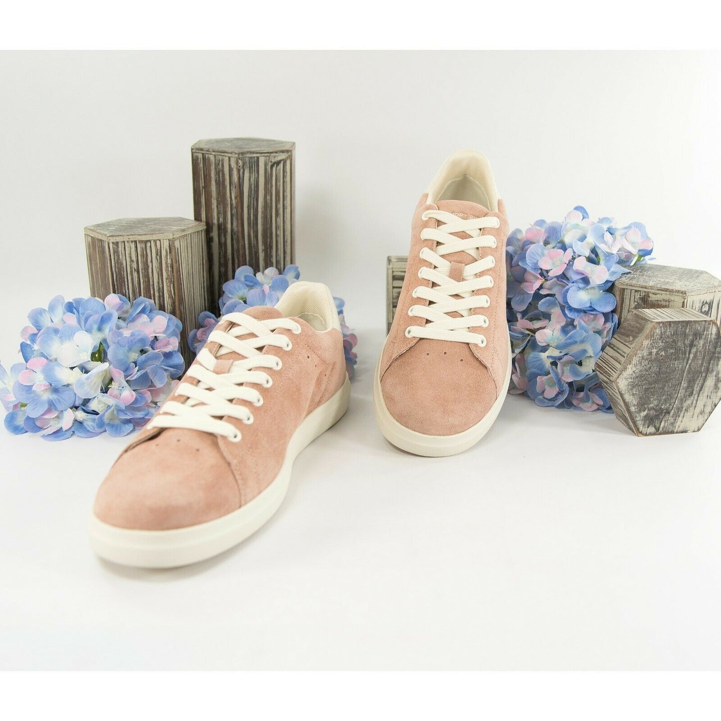 Tory Burch Howell Court Malva Pink Suede Trainer Sneaker Athletic Shoe Sz 9 NIB