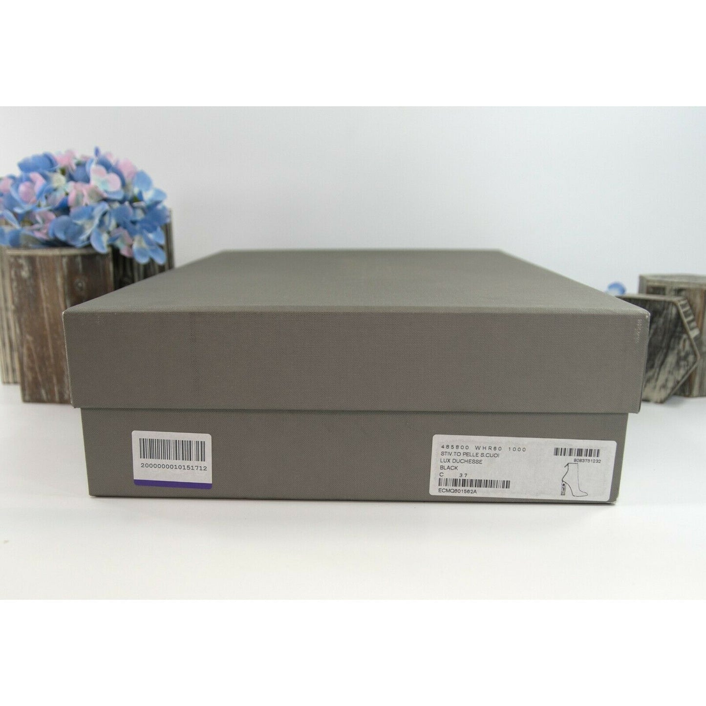 Alexander McQueen Black Leather 105MM Lux Duchess Bootie Boots Size 37