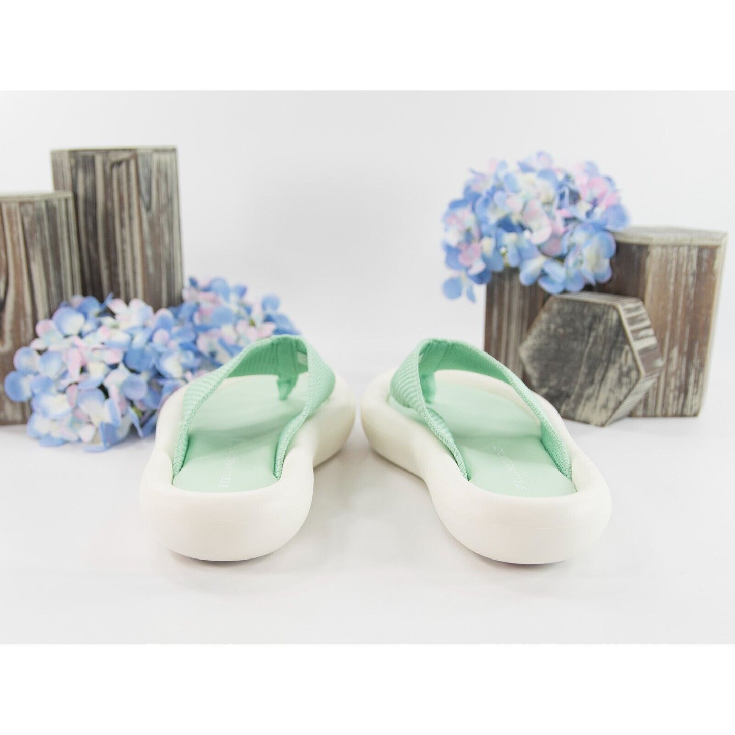 Stella McCartney Herb Green Air Slide Flip Flop Sandals Size 37 NWOB