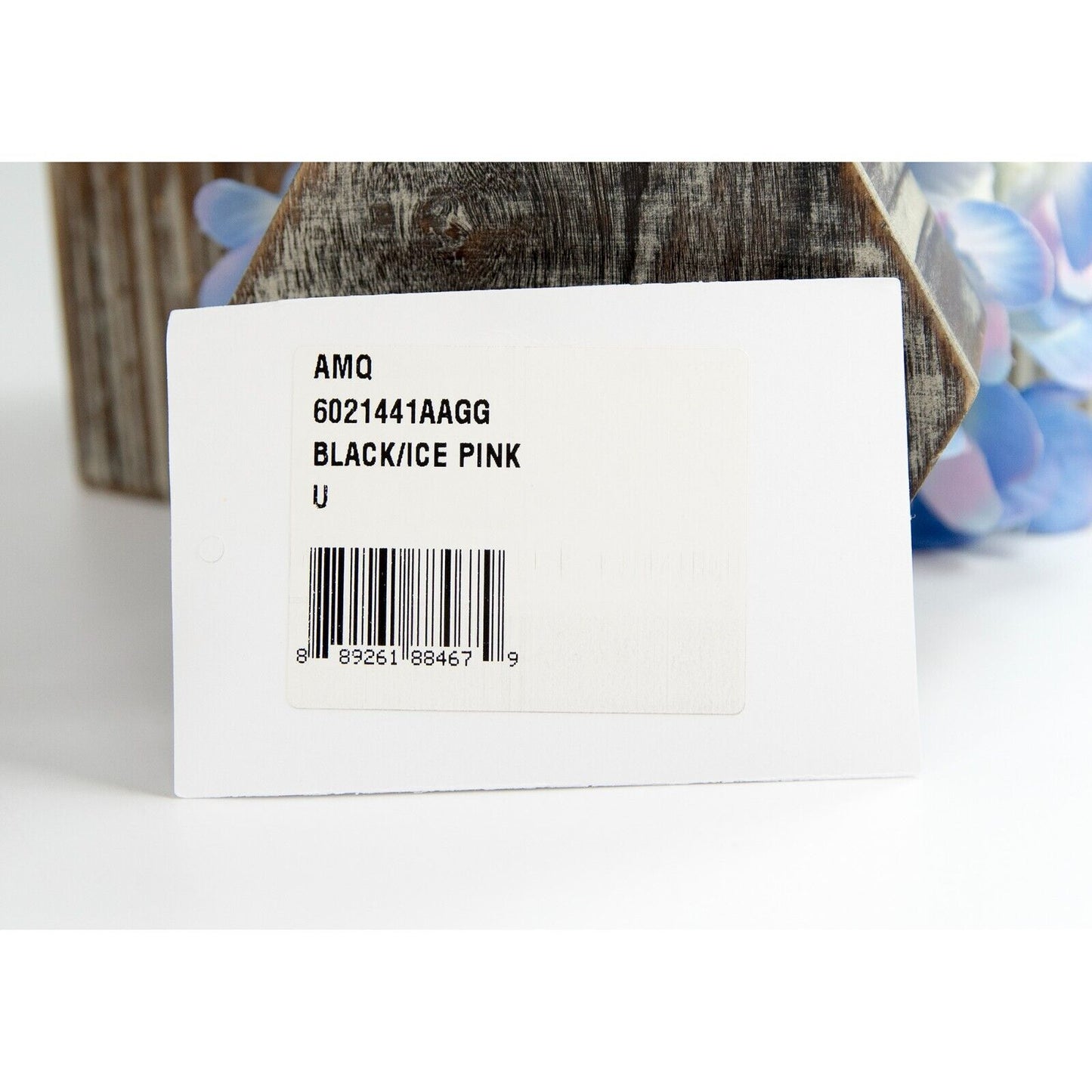 Alexander McQueen Black Ice Pink Leather Card Case Holder NWT