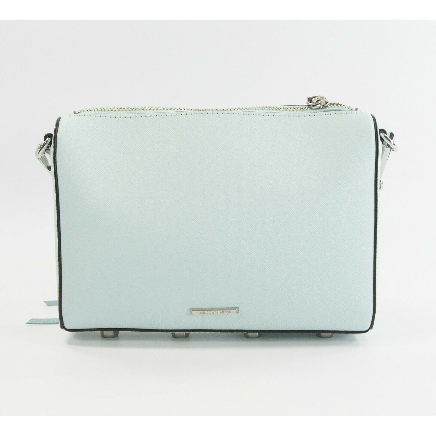 Rebecca Minkoff Avery Blue Saffiano Leather Crossbody Convertible Clutch Bag