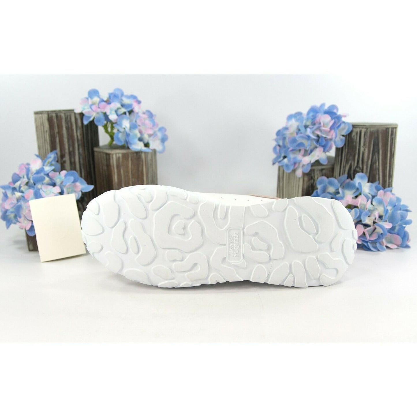 Alexander McQueen Oversized Patchouli Suede Lambskin Leather Sneakers 39 NIB