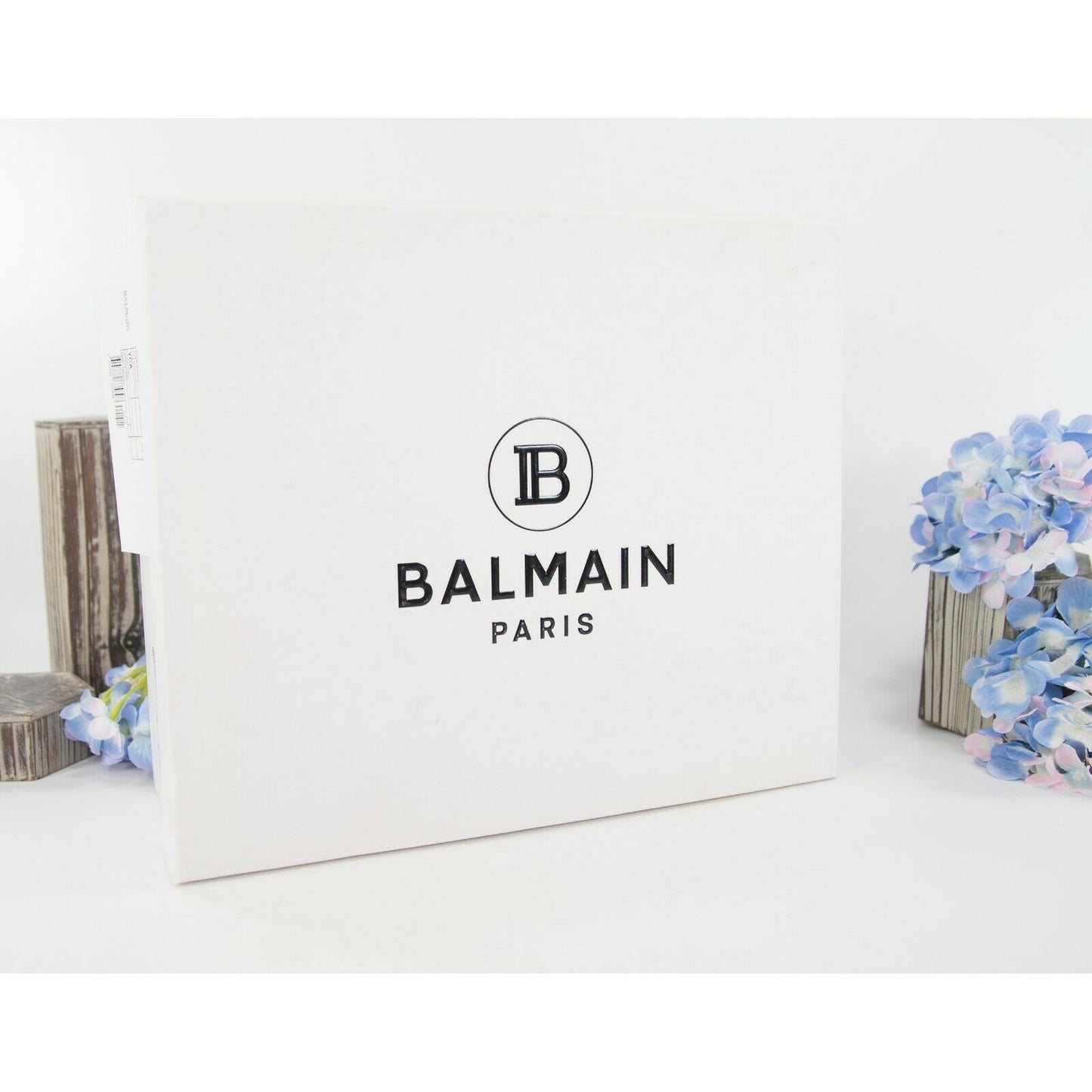 Balmain Rose Gold B-Ball High Top Leather Sneakers 38 NIB