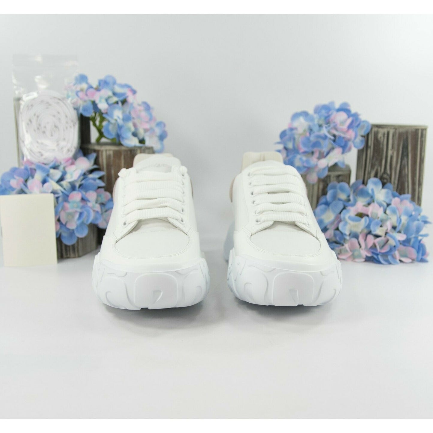 Alexander McQueen Oversized Patchouli Suede Lambskin Leather Sneakers 39 NIB