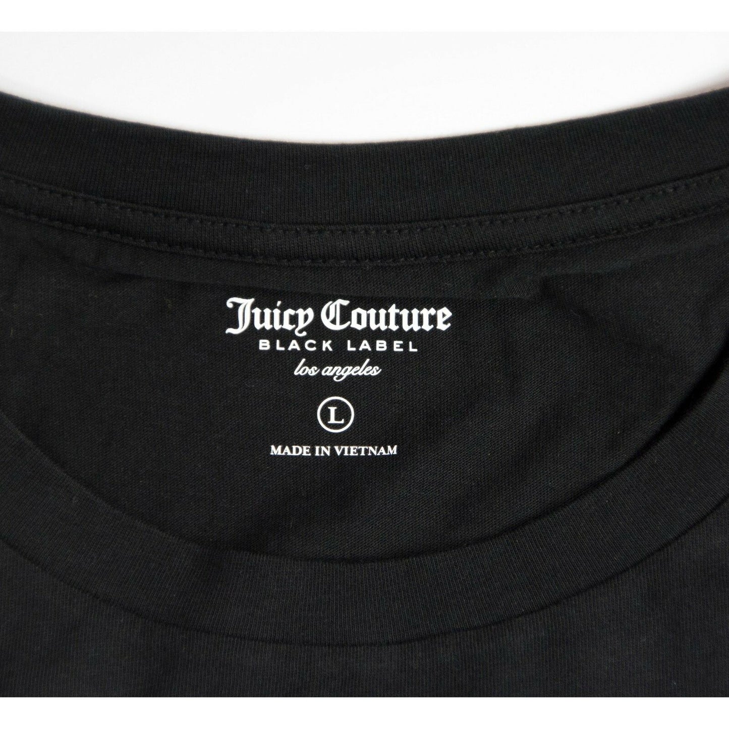 Juicy Couture Disney Crystal Once Upon A Time Beauty Beast Black T-Shirt M NWT