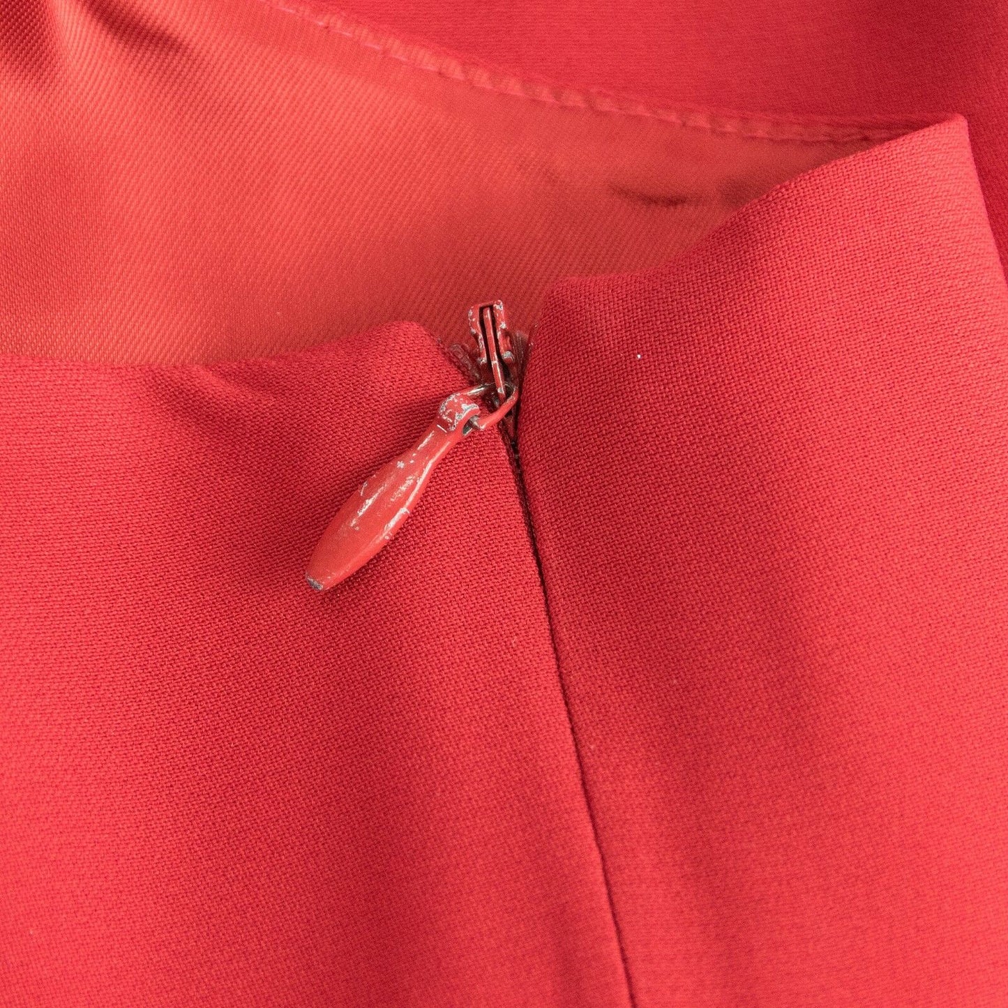 Fendi Vintage Red Fitted Velvet Scroll Work Mini Sheath Bodycon Dress 6 8