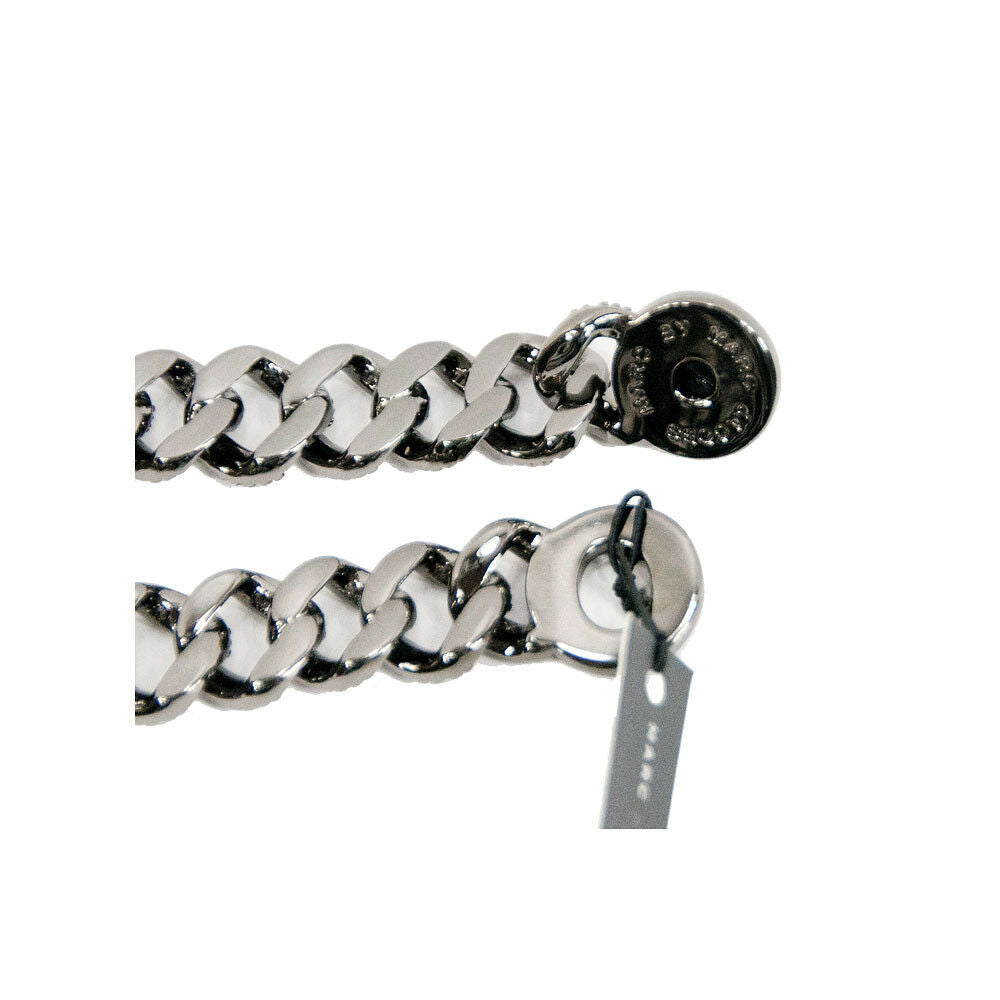 Marc Jacobs Hematite Katie Turnlock Lizard Embossed Link Bracelet NWT