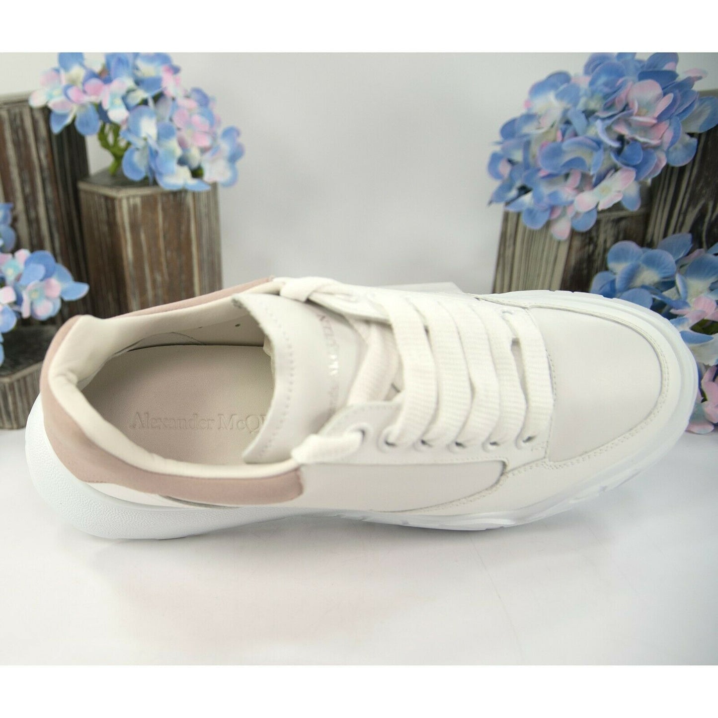 Alexander McQueen Oversized Patchouli Suede Lambskin Leather Sneakers 39 NIB