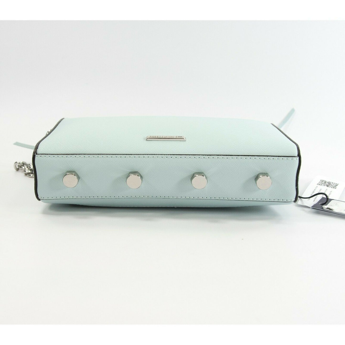 Rebecca Minkoff Avery Blue Saffiano Leather Crossbody Convertible Clutch Bag