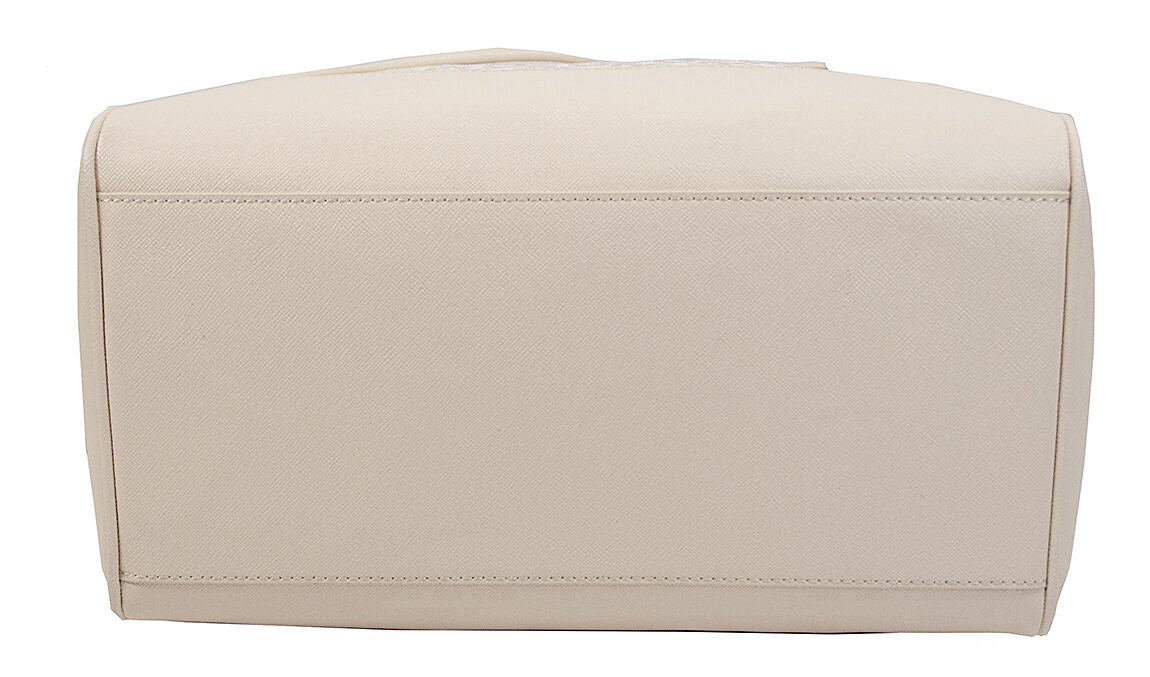 DKNY Town Country Jacquard Ivory Saffiano Large Shopper Tote NWT