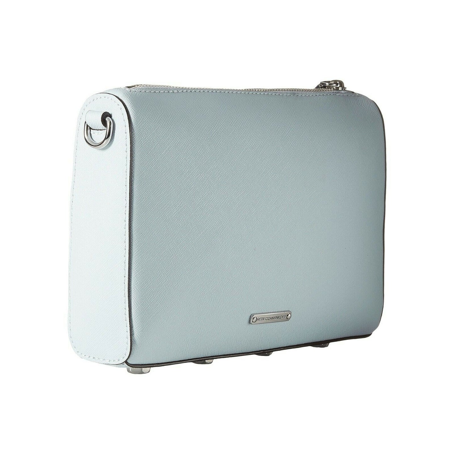 Rebecca Minkoff Avery Blue Saffiano Leather Crossbody Convertible Clutch Bag