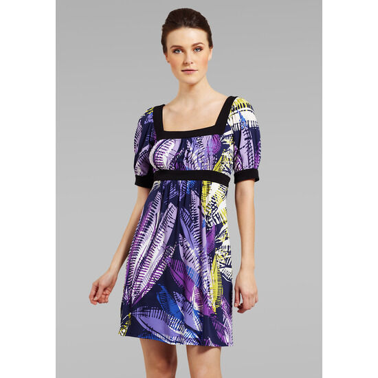 BCBG Max and Cleo Silky Knit Grape Wine Empire Waist Dress Size 8 NWT