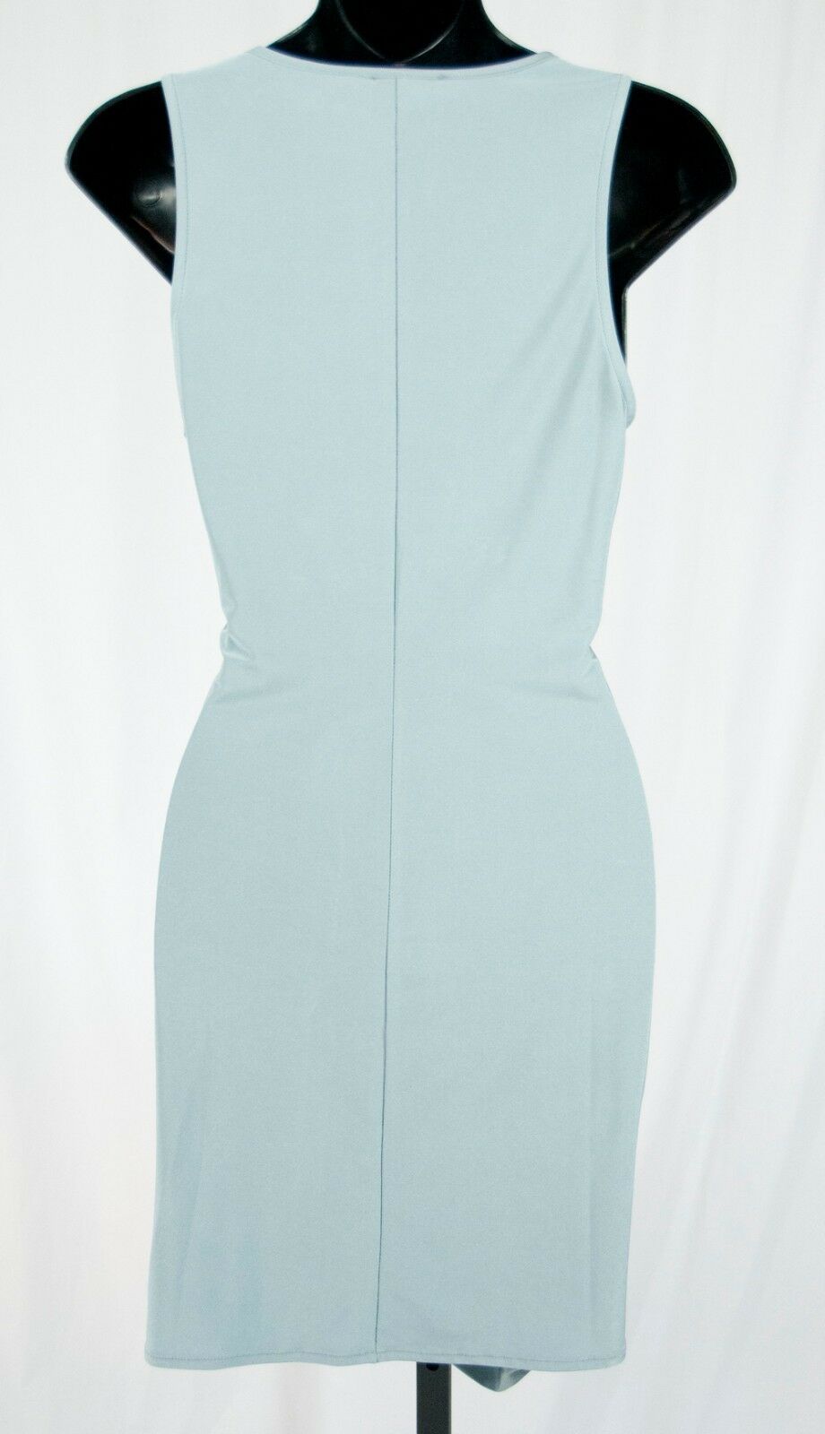 Josh Brody Mint Blue Silky Sexy Twist Bodycon Knit Stretch Dress $238 Size M NWT