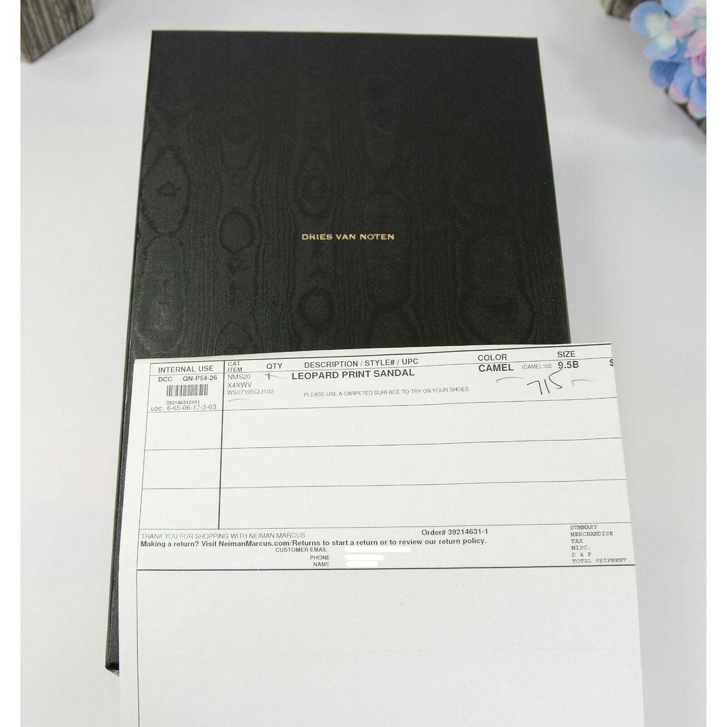 Dries Van Noten Leopard Suede Leather Heels Mules Size 39.5 NIB