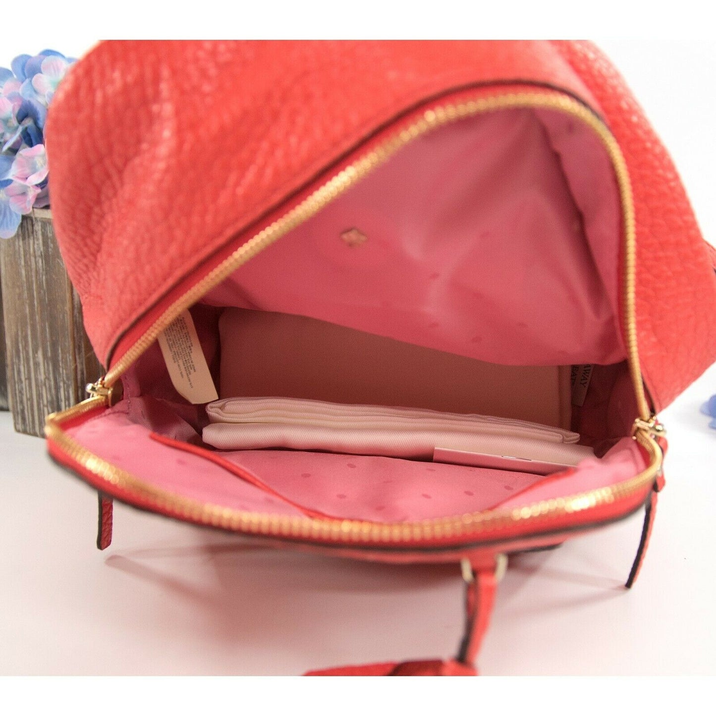 Kate Spade Carter Street Caden Picnic Red Leather Backpack Bag NWT