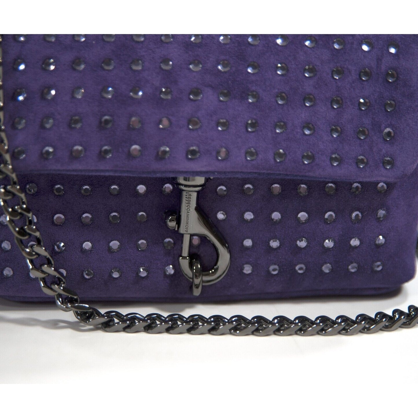 Rebecca Minkoff Edie Date Night Studded Passion Flower Suede Mini Bag NWT