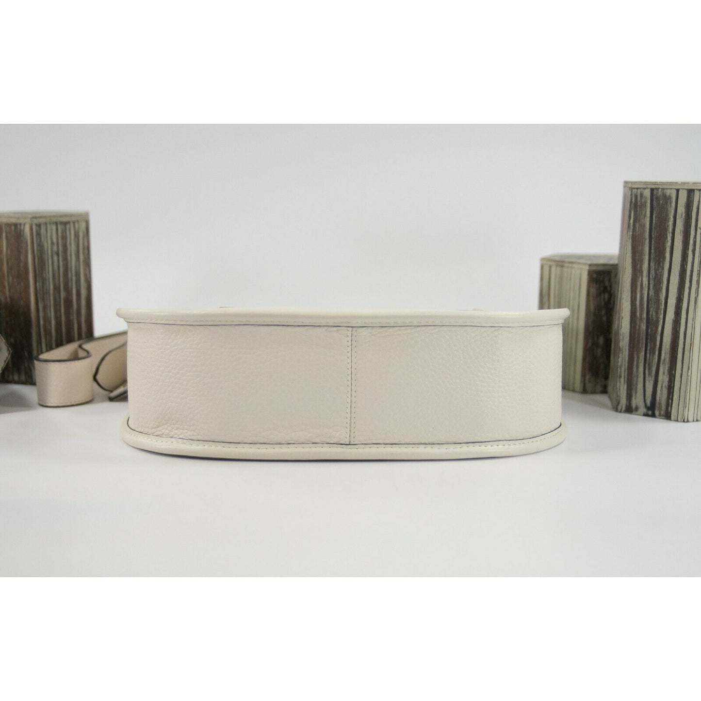 Coach Chalk Leather Emery Varsity Stripe Crossbody Shoulder Bag NWT