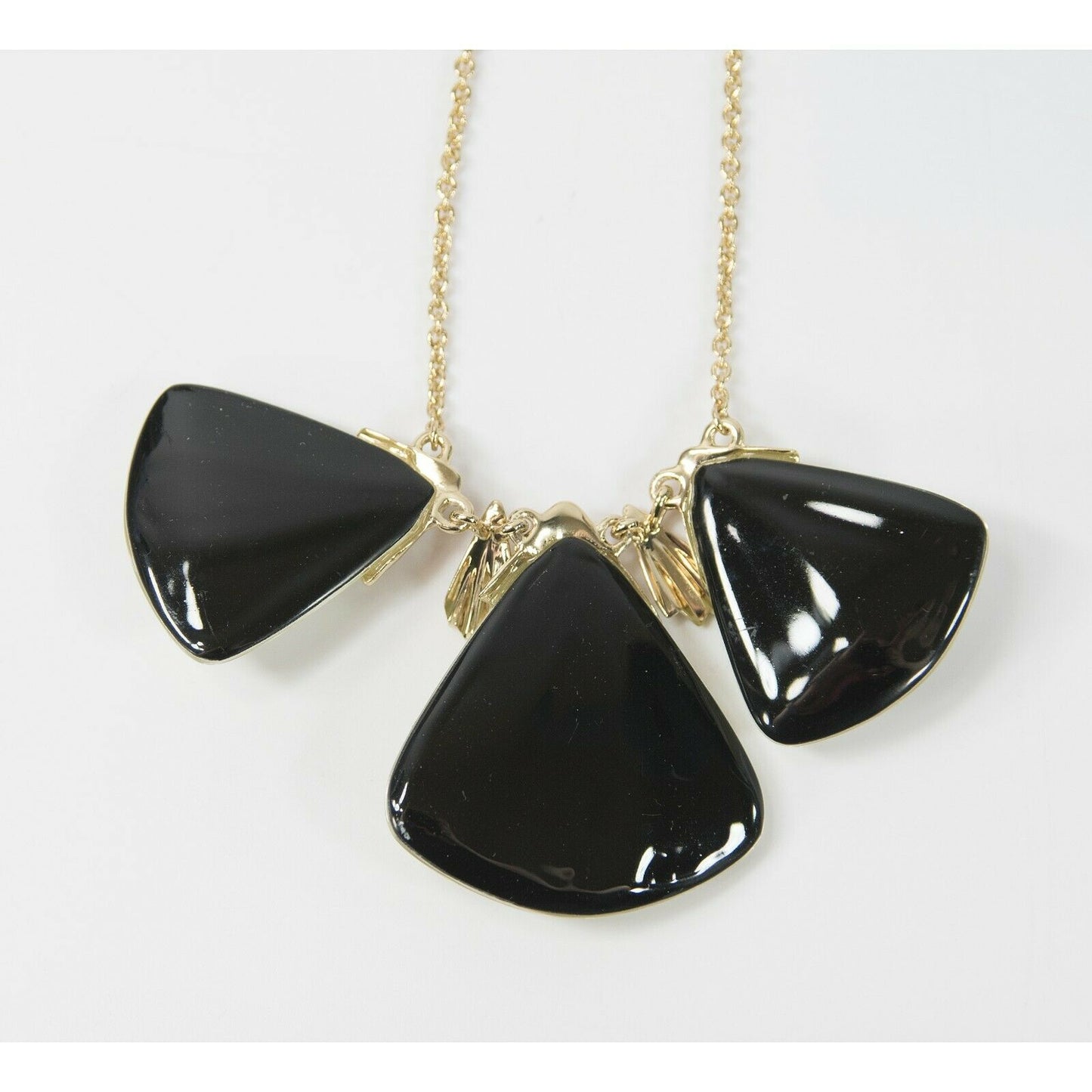 Alexis Bittar Iridescent Fan Crystal Lucite Station Statement Necklace NWT