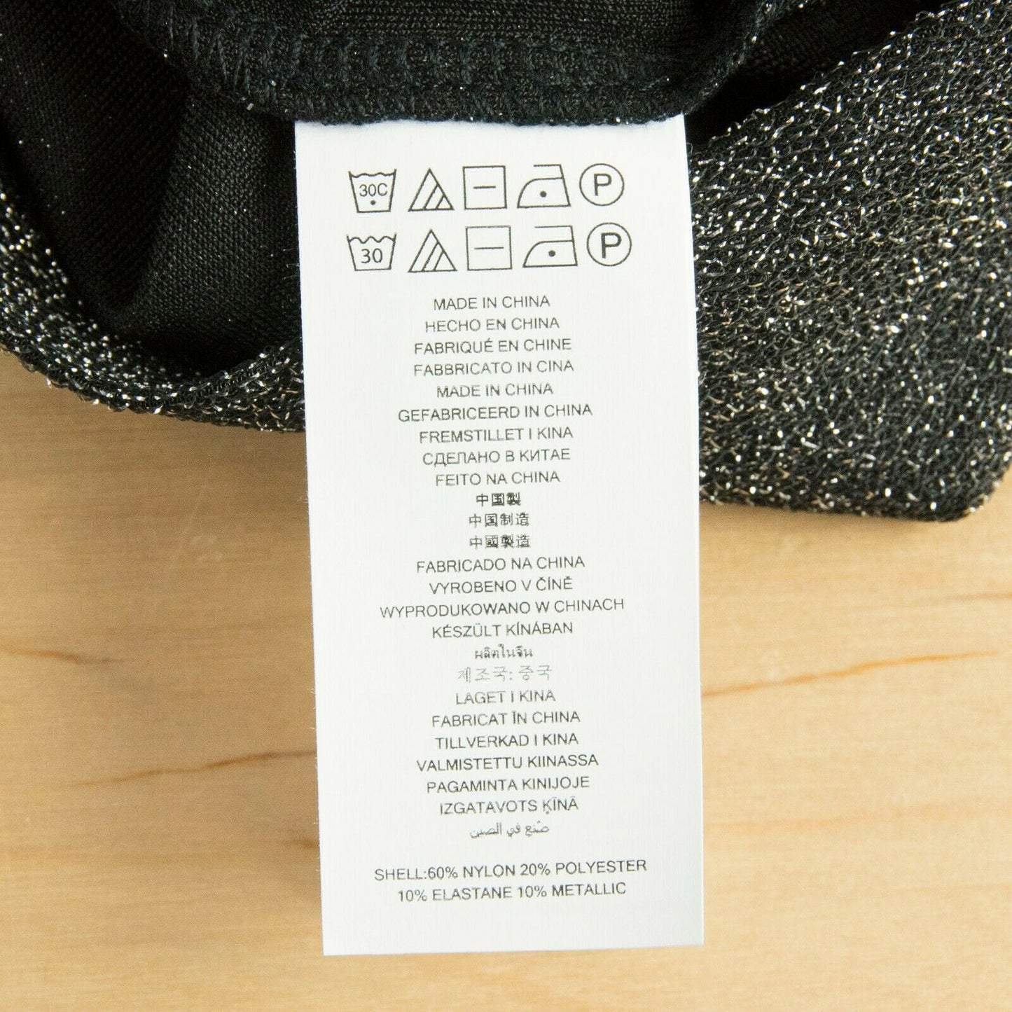 Michael Kors Silver Black Glitter Metallic Ruffle Sleeve Knit Blouse Top S NWT