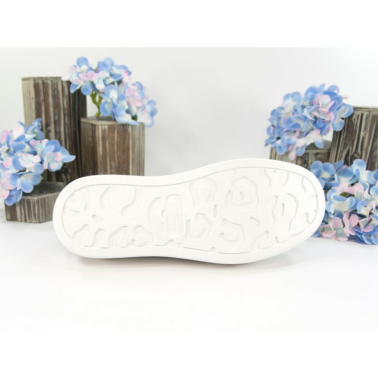 Alexander McQueen Deck Oversized Ultramarine Suede Canvas Sneakers 39.5 NIB