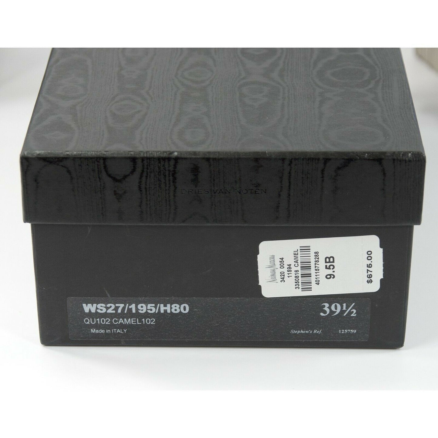 Dries Van Noten Leopard Suede Leather Heels Mules Size 39.5 NIB