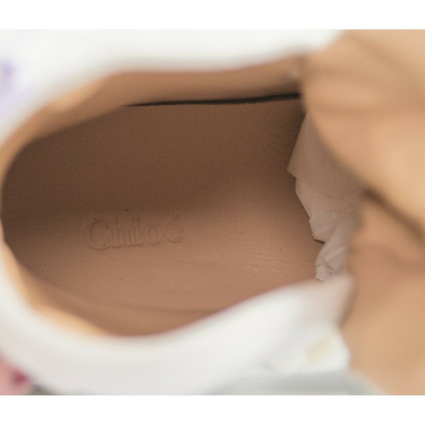 Chloe White Lambskin Leather Sonnie Western High Top Sneakers 36 NIB