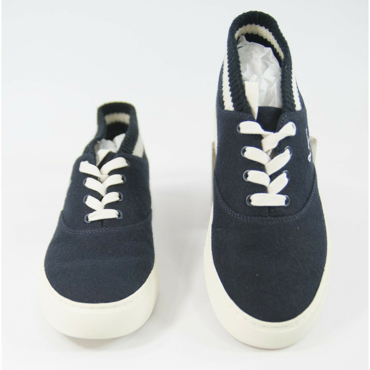 Tory Burch Bright Navy Snow White Love All Hi-Top Trainer Sneaker 8.5 NIB