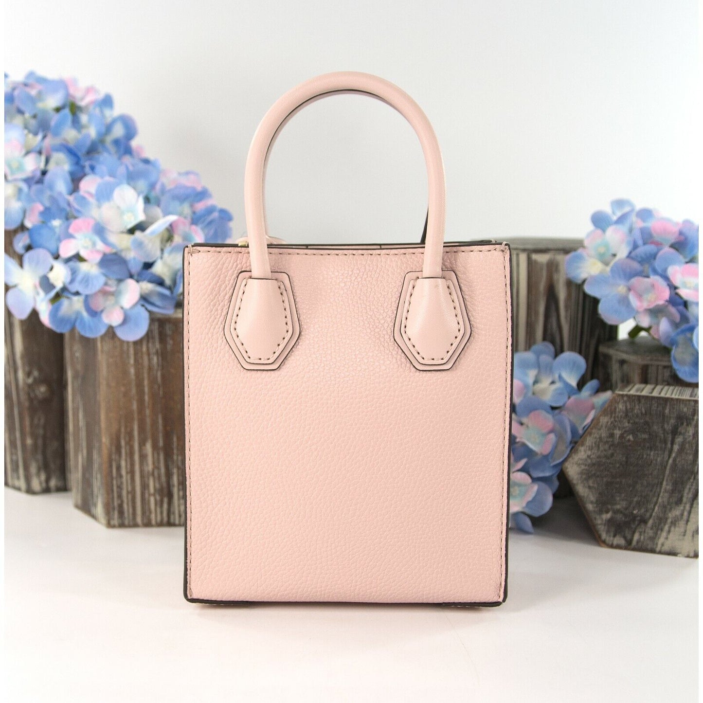 Michael Kors Powder Pink Leather Mercer XS Extra Small Convertible Crossbody NWT