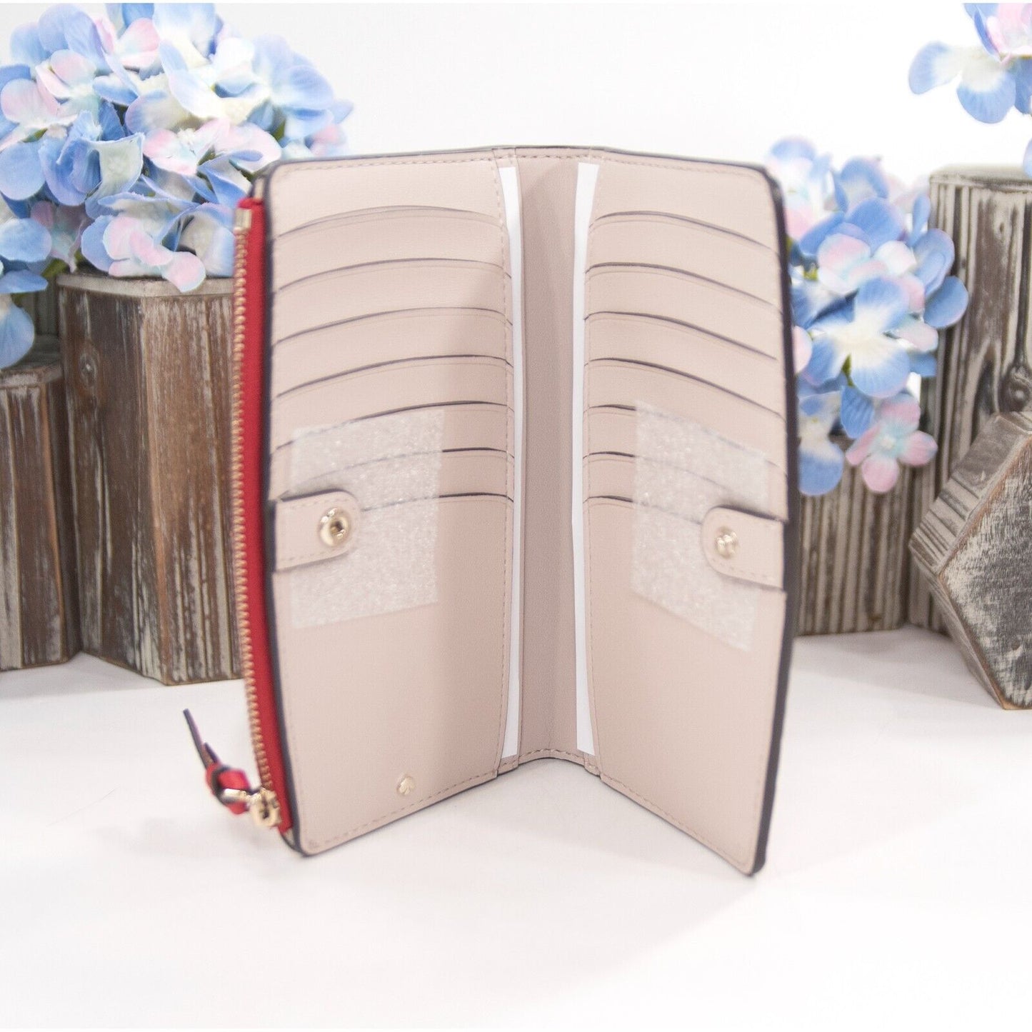 Kate Spade Loganberry Leather Slim Bifold Wallet NWT