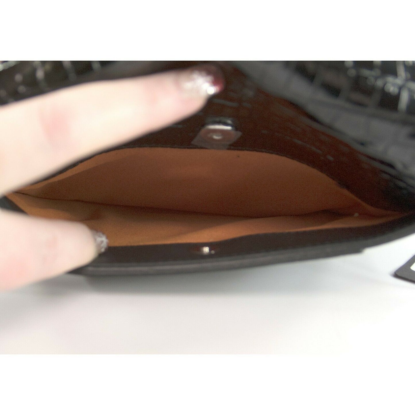 MCM Limited Edition Geo Croco Black White Sequin Logo Convertible Belt Bag NWT