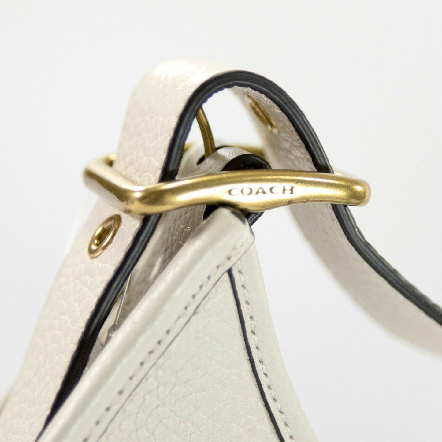 Coach Chalk Leather Emery Varsity Stripe Crossbody Shoulder Bag NWT