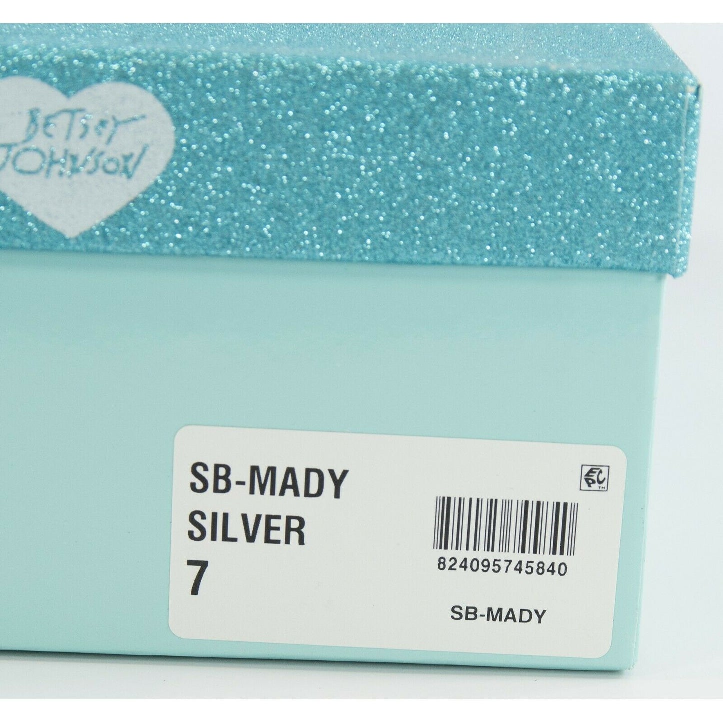 Betsey Johnson Mady Dark Silver Lizard Embossed Satin High Heels 7 NIB