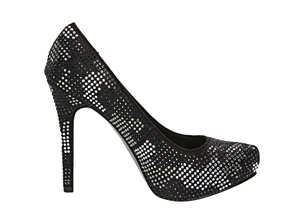 Report Signature Black Crystal Camo Parker 2 High Heel Platform Pumps SZ 9 NIB